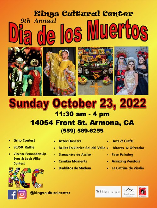 Kings Cultural Center presents Dia de los Muertos Oct. 23